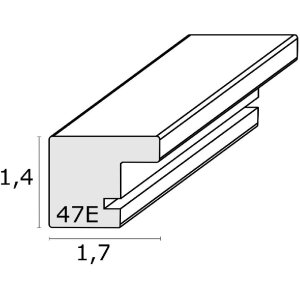 Deknudt S47EG1 Cornice Colore radica scuro Bordo nero 10x15 cm