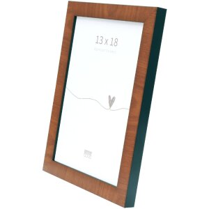 Deknudt S47EG3 cornice in legno di radica colore nero bordo 18x24 cm