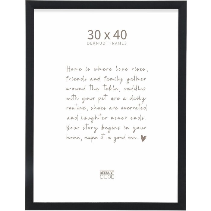 Deknudt S47EK2 cornice nera 30x40 cm plastica