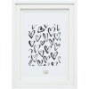 Deknudt S65KK1 Cornice bianca doppia Passepartout 15x20 cm
