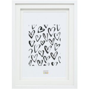 Deknudt S65KK1 Cornice bianca doppia Passepartout 20x30 cm
