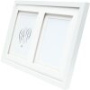Cornice Deknudt S65KK1 bianca doppio passe-partout 2 immagini 13x18 cm
