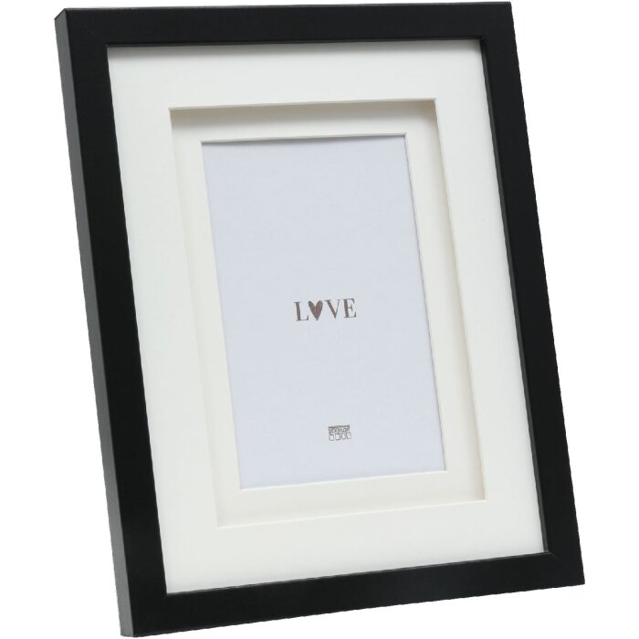 Deknudt S65KK2 Cornice nera doppia Passepartout 13x13 cm