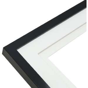 Deknudt S65KK2 Cornice nera doppia Passepartout 13x13 cm