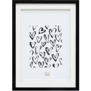 Deknudt S65KK2 Cornice nera doppia Passepartout 13x13 cm