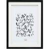 Deknudt S65KK2 Cornice nera doppia Passepartout 13x13 cm