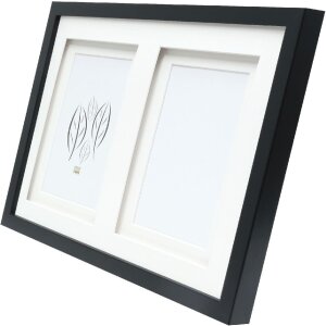 Deknudt S65KK2 cornice nera doppio passe-partout 2 foto...