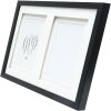 Deknudt S65KK2 cornice nera doppio passe-partout 2x 13x18 cm