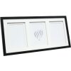 Deknudt S65KK2 cornice nera doppio passe-partout 3 foto 15x20 cm