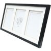 Deknudt S65KK2 cornice nera doppio passe-partout 3 foto 15x20 cm
