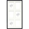 Deknudt S65KK2 Cornice da galleria nera doppio passe-partout 6x 10x15 cm