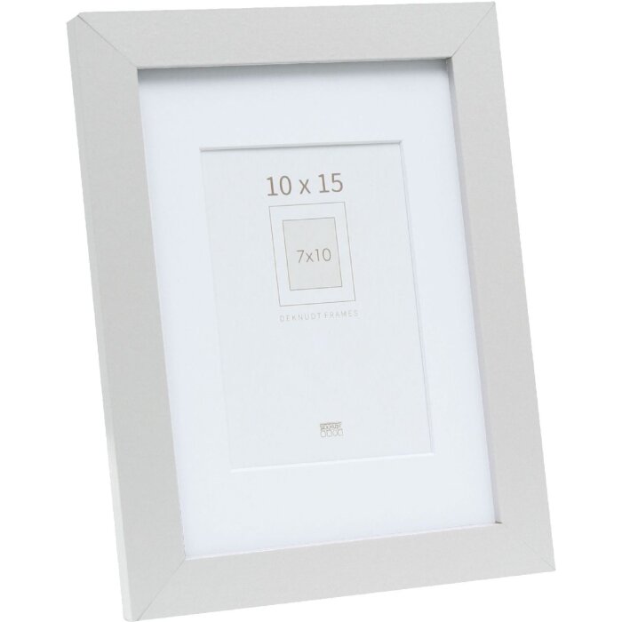 Deknudt S66KD1 Cornice argento bianco Passepartout 10x15 cm