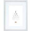 Deknudt S66KD1 Cornice per quadri colore argento bianco Passepartout 29,7x42 cm
