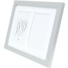 Deknudt S66KD1 cornice in legno argento colore passe-partout 2 quadri 10x15 cm