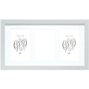 Deknudt S66KD1 cornice argento passe-partout 3 foto 10x15 cm