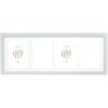 Deknudt S66KD1 cornice argento con passe-partout per 4 foto 13x18 cm