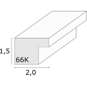 Cornice Deknudt S66KF1 bianca con passe-partout 10x15 cm