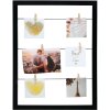 Deknudt S68VA2 Lavagna per appunti nera con mollette 30x40 cm