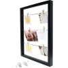 Deknudt S68VA2 Lavagna per appunti nera con mollette 30x40 cm