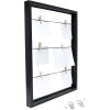 Deknudt S68VA2 Lavagna per appunti nera con mollette 30x40 cm