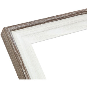Deknudt S68VG2 Cornice per quadri Bianco Marrone-Bordo Grigio 20x30 cm