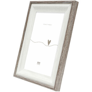 Deknudt S68VG2 Cornice per quadri Bianco Marrone-Bordo Grigio 20x30 cm
