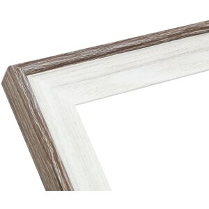 Deknudt S68VG2 Cornice per quadri Bianco Marrone-Bordo Grigio 30x40 cm
