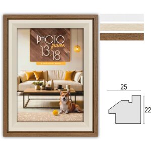 Cornice ZEP Bologna crema marrone bianco MDF da 10x15 a...