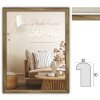 Cornice per quadri ZEP Genova MDF effetto legno vetro trasparente marrone bianco da 20x30 cm a 50x70 cm