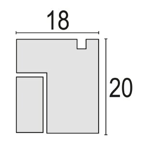 Cornice ZEP Roma vetro float e passe-partout 15x20 cm - 20x30 cm