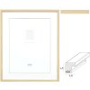 Cornice Deknudt S43AH1 in legno naturale con passe-partout da 15x20 cm a 40x50 cm
