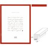 Cornice in legno Deknudt S43AK4 Rosso Profilo a blocco stretto da 10x15 cm a 30x40 cm