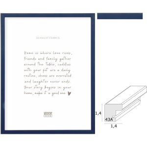 Cornice in legno Deknudt S43AM6 blu da 10x15 cm a 30x40 cm