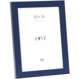 Cornice in legno Deknudt S43AM6 blu da 10x15 cm a 30x40 cm