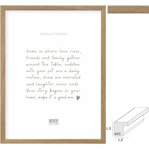 Deknudt S47CJ1 cornice in rovere massiccio da 10x15 cm a...
