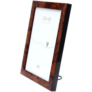 Deknudt S47EG1 Cornice Colore legno di radica scuro Bordo nero 10x15-40x50 cm
