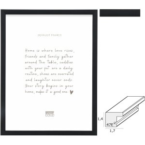 Deknudt S47EK2 cornice in plastica nera da 10x15 a 40x50 cm
