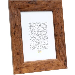 Deknudt S53GH9 Cornice larga in legno marrone da 13x18 cm a 60x80 cm