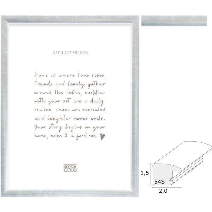 Deknudt S54SD2 Cornice in legno colore argento da 10x15 cm a 40x60 cm