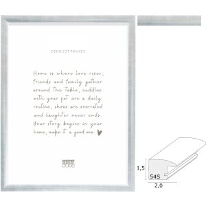 Deknudt S54SD2 Cornice in legno colore argento da 10x15...