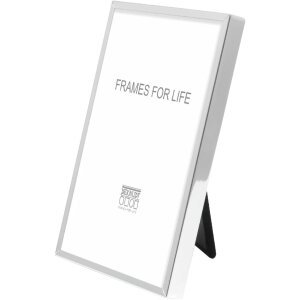 Deknudt S57MS1 Cornice stretta in metallo argento lucido 13x18 cm