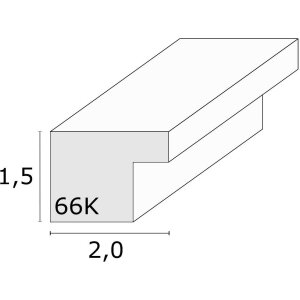 Deknudt S66KF2 Cornice per quadri nera e bianca Passepartout 50x75 cm 40x60 cm