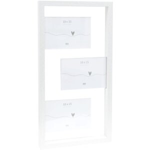 Deknudt S68UA1 cornice bianca per 3 foto 10x15 cm