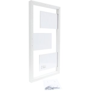 Deknudt S68UA1 cornice bianca per 3 foto 10x15 cm