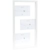 Deknudt S68UA1 cornice bianca per 3 foto 10x15 cm