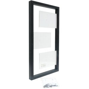 Deknudt S68UA2 cornice nera per 3 foto 10,0 x 15,0 cm