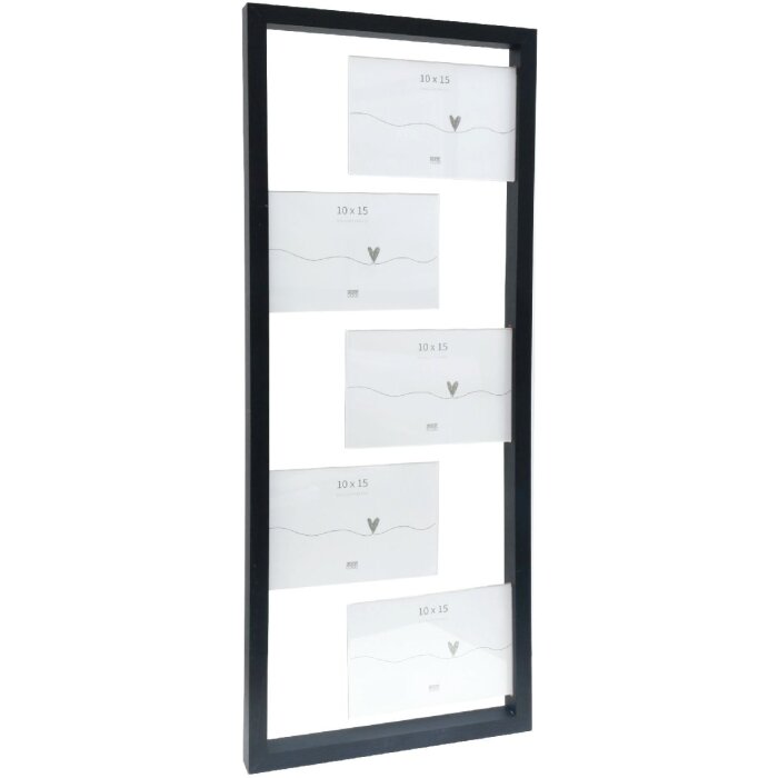 Deknudt S68UA2 cornice nera per 5 foto 10x15 cm