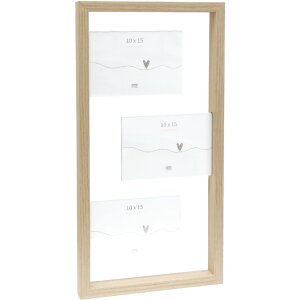 Deknudt S68UA3 Cornice in legno natura 10x15cm per 3 foto