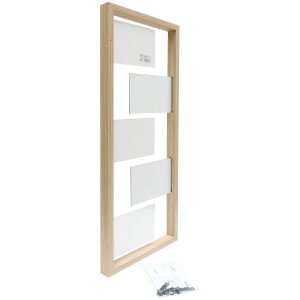 Deknudt S68UA3 cornice in legno naturale 5 immagini 10x15 cm