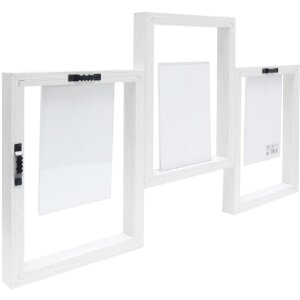 Deknudt S68UB1 Cornice per 3 foto bianca 10x15 cm